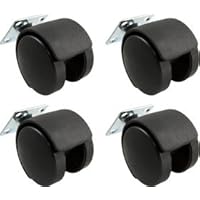 4-Pack Non-Locking 45 lb. Nylon Caster Wheels