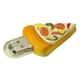 グリーンハウス ピザ型 USBフラッシュメモリ ファーストフードシリーズ 1GB セキュリティー機能付き GH-UFD1GF-PZ