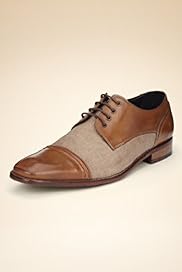 Collezione Leather & Canvas Toe Cap Shoes
