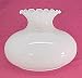 White Milk Glass Tam O Shanter Light Lamp Shade Vintage