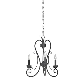 Thomas Lighting M2081-63 Ashley Three-Light 20-Inch W by 21-Inch H Chandelier, Painted Bronze