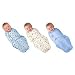 Summer Infant 3 Pack Cotton Knit Swaddleme, Blue/ White, Small/Medium Summer Infant 3 Pack Cotton Knit Swaddleme, Blue/ White, Small/Medium