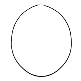 Bling Jewelry Black Leather Cord Necklace 16
