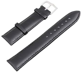Rayshop - 22mm PU Leather Watch Replacement Band Strap Watchband Black