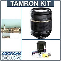 Tamron 18 - 270mm f 3.5-f 6.3 DI-II VC (Vibration Compensation) LD Aspherical (IF) AF Zoom with Macro - for Canon EOS Digital SLR - U. S. A. Warranty Kit with Tiffen 72mm UV Wide Angle Filter - Professional Lens Cleaning Kit