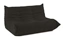 Alphaville Downlow Loveseat, Black