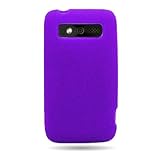 Silicone Skin Sleeve PURPLE Rubber Soft Cover Case for HTC 6985 TROPHY (VER ....