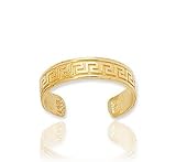 14k Yellow Gold Greek Style Toe Ring