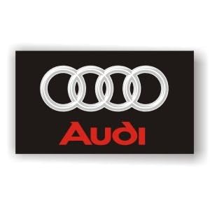 BIG AUDI BLACK R8 A3 A4 A6 Q7 TT RS4 DEALER FLAG BANNER