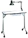 Kayline Manicure Table #401 White With Light And Drawer