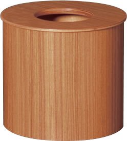 SAITO WOOD ダストボックス ドーナツ蓋 S チーク