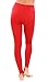 Red Seamless Leggings Full Length