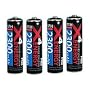 Ansmann X 4 Energy NiMH Akku AA Mignon 2300 mAh 4er Pack schwarz