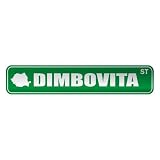 DIMBOVITA ST  STREET SIGN CITY ROMANIA