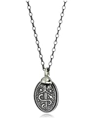 Erica Molinari "Renaissance" Sterling Silver Dagger, Vines with Snake and Skull Charm Necklace