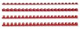 5 Star Binderücken Kunststoff 21 Ring 55 Blatt A4 8mm Red [Pack 100]