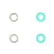 6 Gauge Glow in the Dark O-Ring 4-Pack