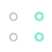 6 Gauge Glow in the Dark O-Ring 4-Pack