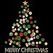 Christmas Tree Adult Sweatshirt / Black size Adult X-Large