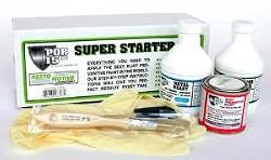 POR-15 SUPER STARTER KIT GLOSS BLACK