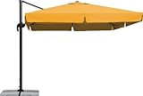 Schneider Sonnenschirm 782-03 RHODOS ca. 300x300cm, quadratisch, gelb