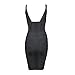 Meilun® Women's Rayon Thick Stretch V-neck Bandage Bodycon Dress