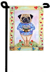 Pug II - Garden Flags