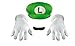 Disguise Men's Nintendo Super Mario Bros.Luigi Adult Costume Accessory Kit