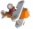 Classic Airplane with Pilot