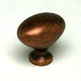 Cabinet Knob Oval Weathered Copper