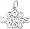 God Loves You Charm, Sterling Silver