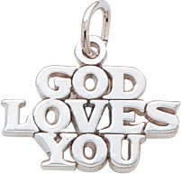 God Loves You Charm by Rembrandt Charms