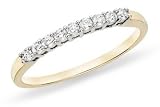 1/4 Carat Diamond 14K Yellow Gold Anniversary Band