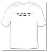 Cerebral Palsy Awareness T-shirt Large White