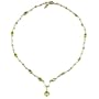 14K Gold Peridot & Prehnite Spur Necklace by Suz Andreasen MADE IN AMERICA