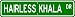 Hairless Khala STREET SIGN ~ High Quality Aluminum ~ Dog Lover