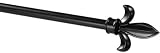 Fleur - de - lis Payton Metal Drapery Rod, 44