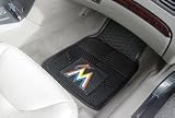 4 PC  Miami Marlins Vinyl Car Mats 2 Front & 2 Back