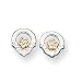 Sterling Silver & Vermeil Claddagh Mini Earrings