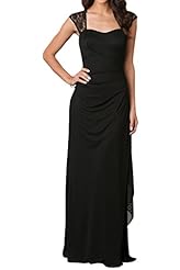 Chiffon Lace Square Neck Evening Dress/Prom Dress 