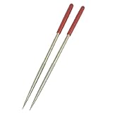 uxcell ラウンド ダイヤモンド ファイル 宝石細工 宝石商 ニードル ラット 2個 4.5mm x 180mm