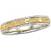 Jewelry : 14K Two Tone Gold Design Band