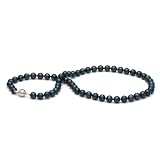 AA+ Quality, 18-inch, 7.0-7.5 mm, Black Akoya Pearl Necklace