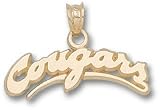 Washington State Cougars Solid 10K Gold ''COUGARS'' 5/16'' Pendant