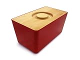 Joseph Joseph Melamine Bread Bin With Cutting Board Lid (Red)
