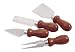Nor Pro Stainless Steel Cheese Knives Rosewood handles