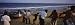 People Pulling a Boat Up to the Shore, Marina Beach, Chennai, Tamil Nadu, India Art Photographic Poster Print by Panoramic Images, 36x12