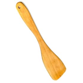 Designs By Baerreis, Stir Fry Spatula, Natural Mahogany Wood, Right Hand, USA Carved by Designs Baerreis