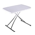 LIFETIME Personal Folding Table- White Granite