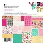Basic Grey Knee Highs & Bow Ties 6x6 Knee Highs Paper Pad